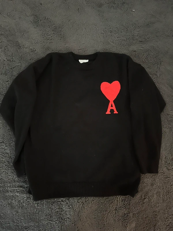 AMI Paris AMI Paris Ami de Cœur Pullover Schwarz Gr. S Size S