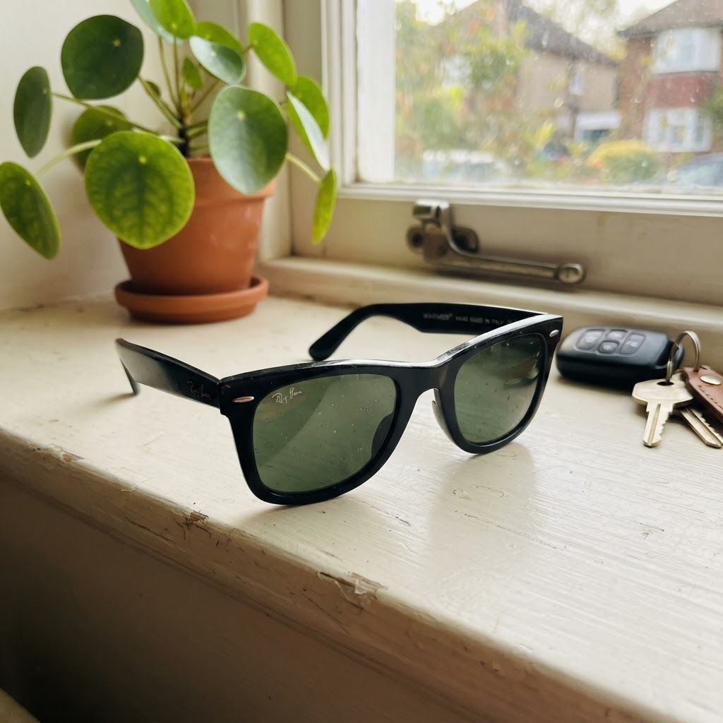 Ray-Ban Ray-Ban Wayfarer Sonnenbrille Schwarz – Original