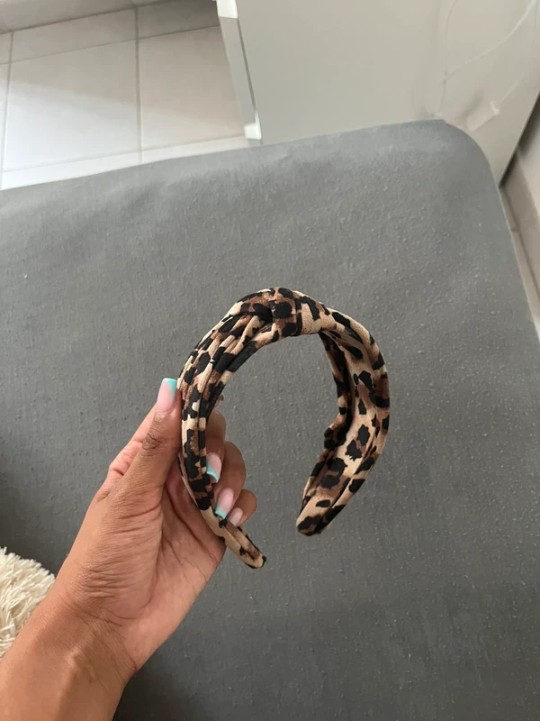 Haarreif Leo-Print mit Knoten-Detail