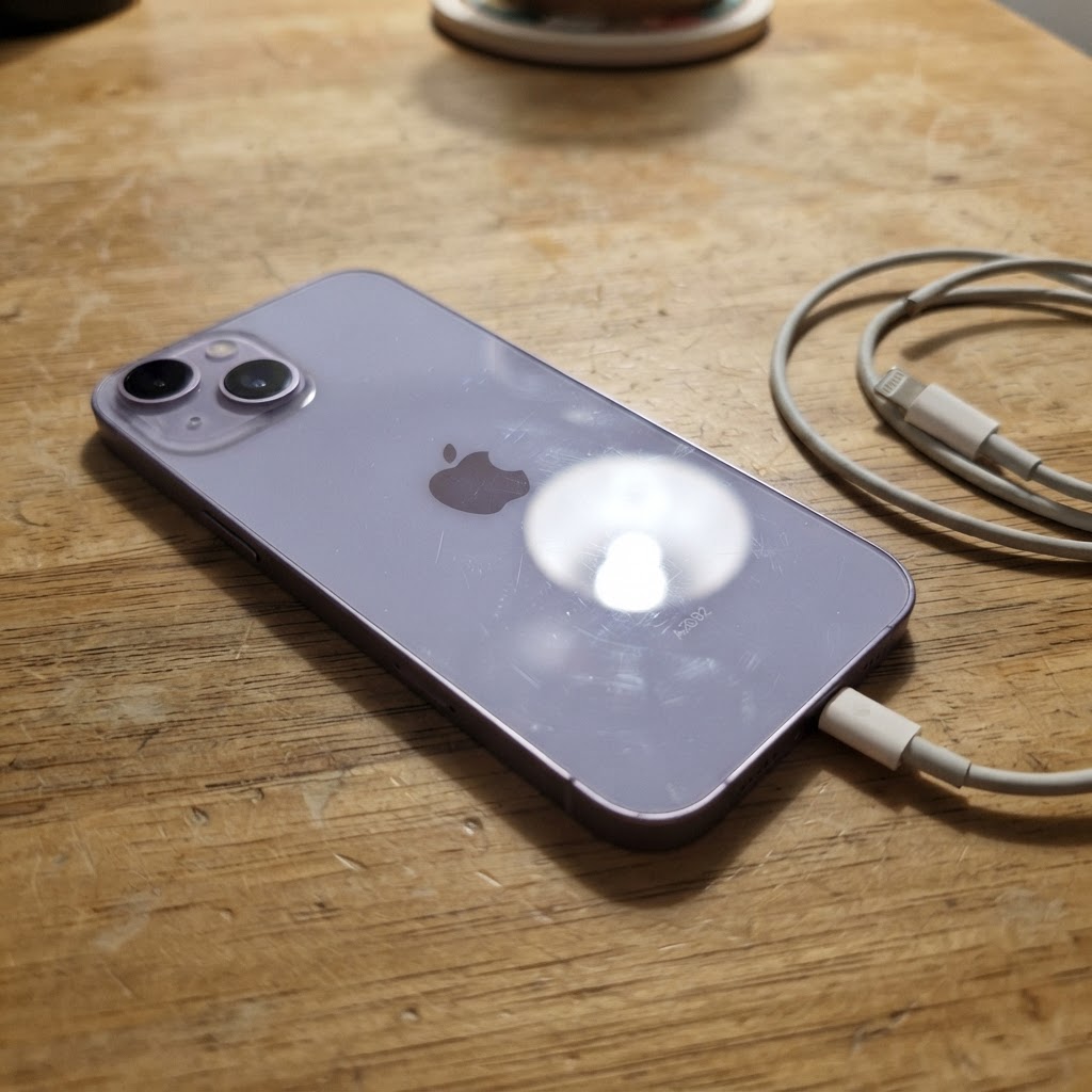 Apple iPhone 14 128GB Violett – Akku 89% Size 128GB