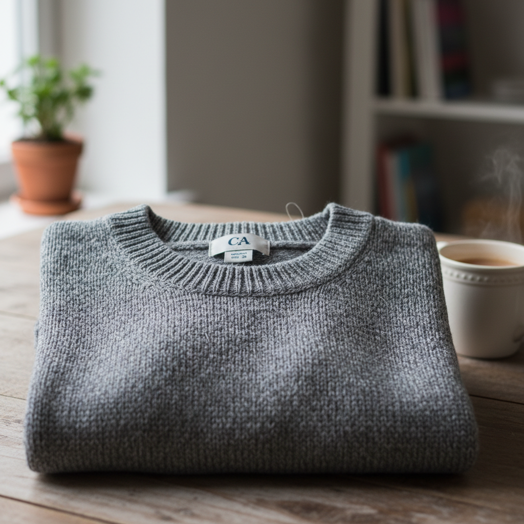 C&A C&A Pullover Strick Grau Gr. 36