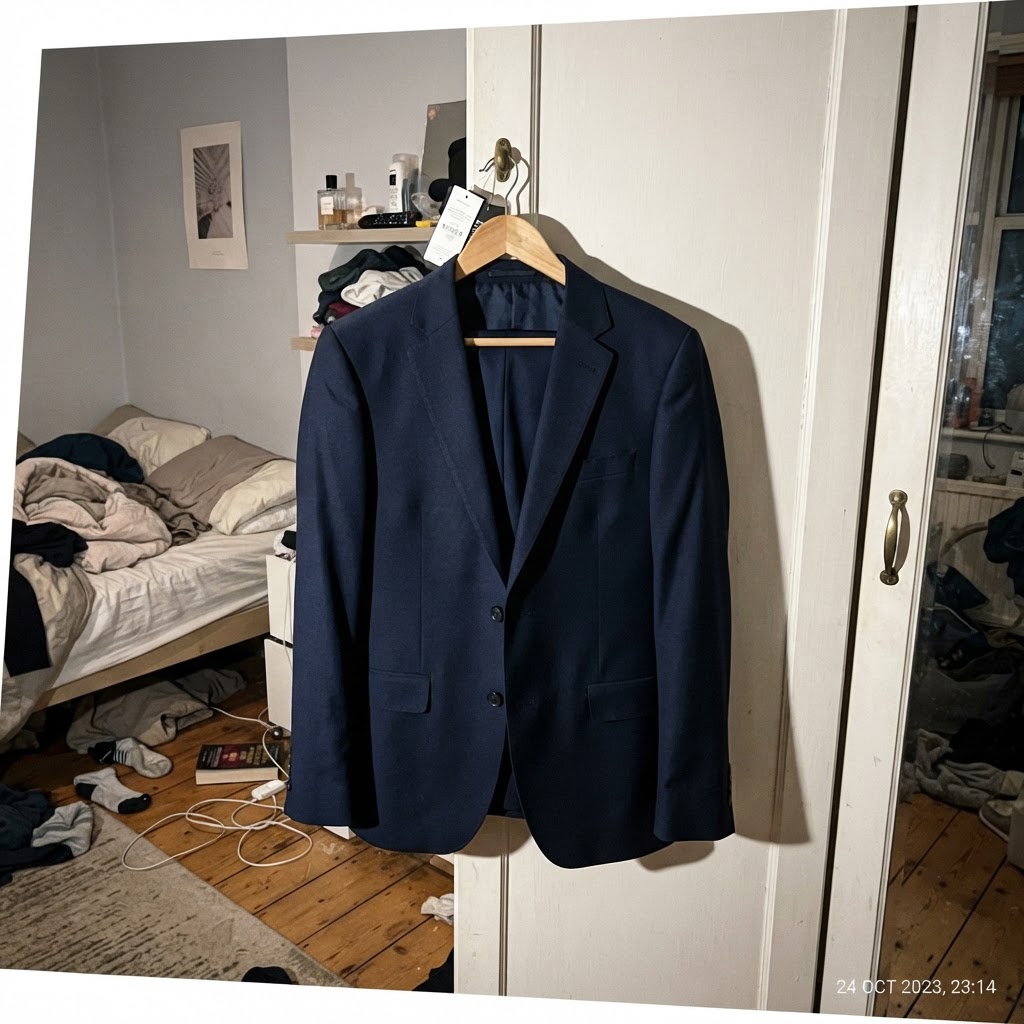 s.Oliver Anzug Dunkelblau Gr. 50 (Sakko + Hose) Size 50