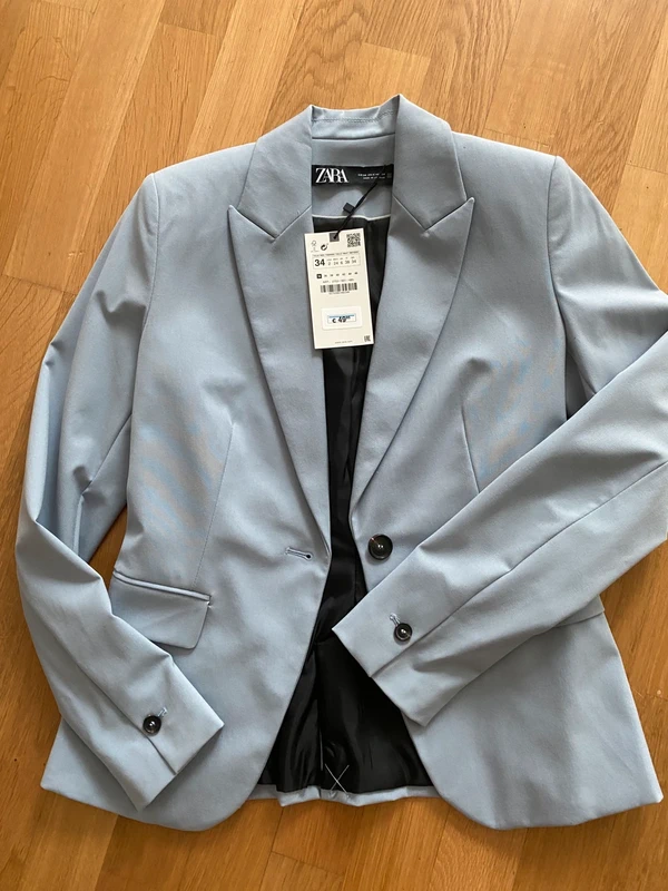 Zara Zara Blazer hellblau, Gr. 34 – neu mit Etikett Size 34