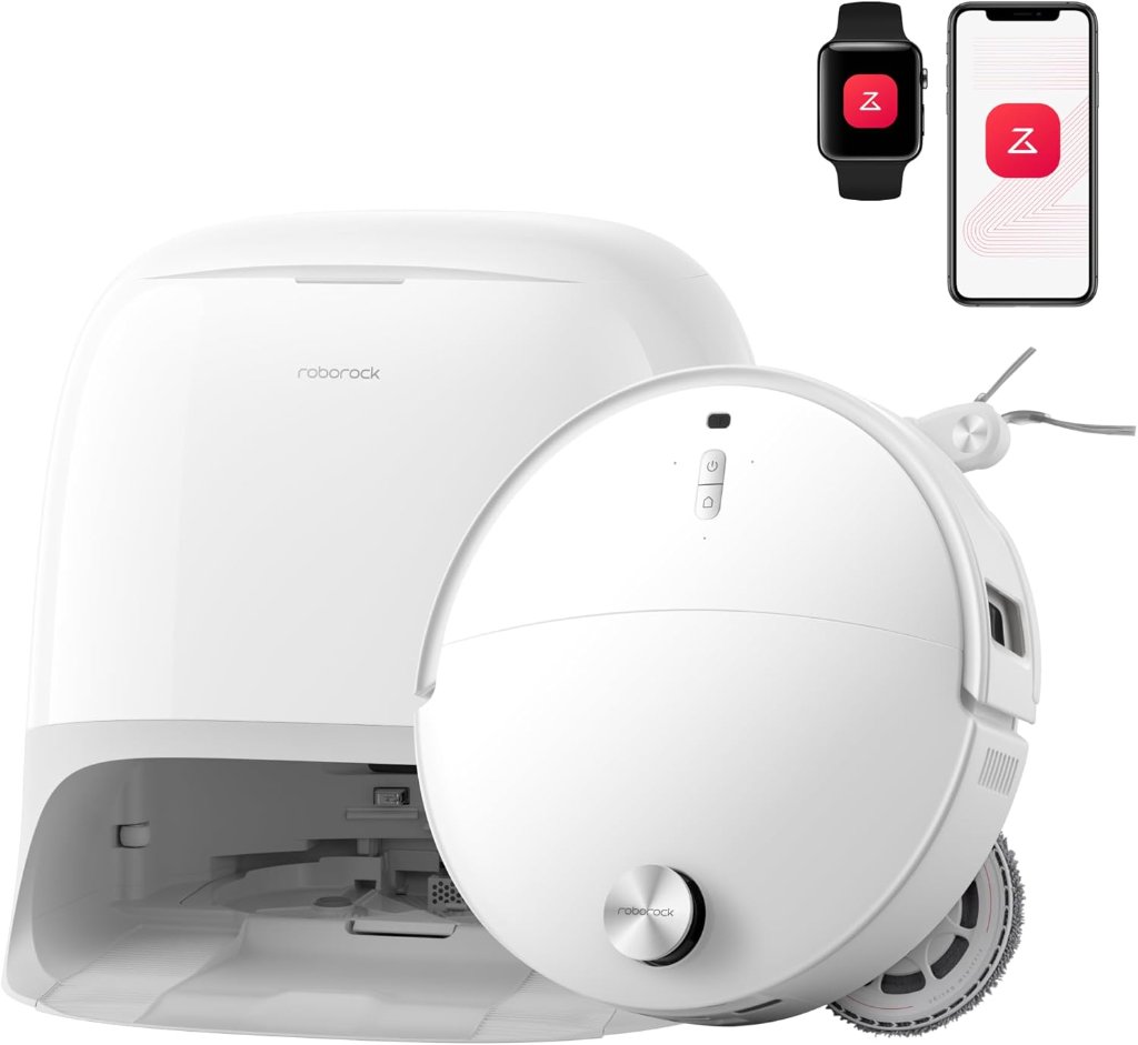 Roborock Roborock Wisch- & Saugroboter mit rotierenden Mopps und Waschstation, Weiß – Neu & OVP