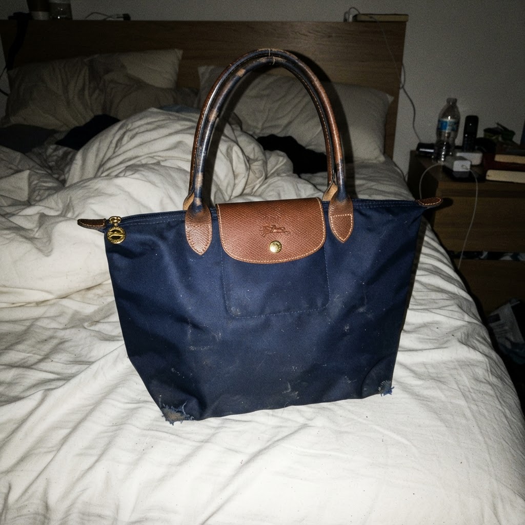 Longchamp Longchamp Le Pliage Marineblau M Size M