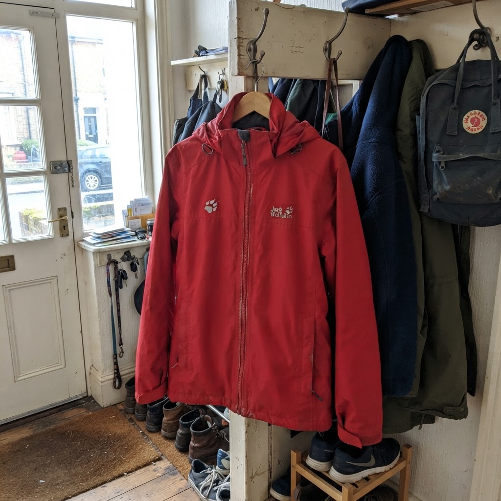 Jack Wolfskin Jack Wolfskin Regenjacke Rot Gr. L Size L