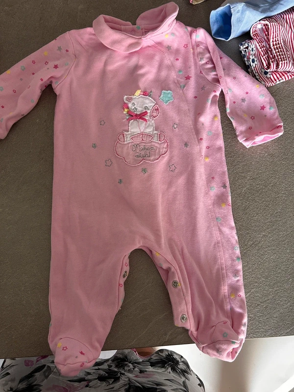 C&A Baby-Strampler rosa „Make a wish“ – Gr. 62 Size 62