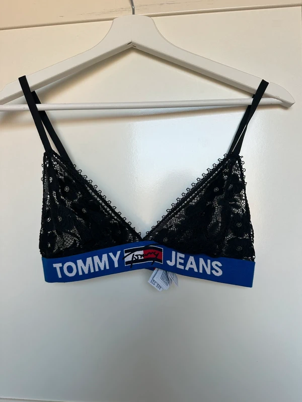 Tommy Hilfiger Tommy Jeans Spitzen-Bralette schwarz, Gr. S Size S