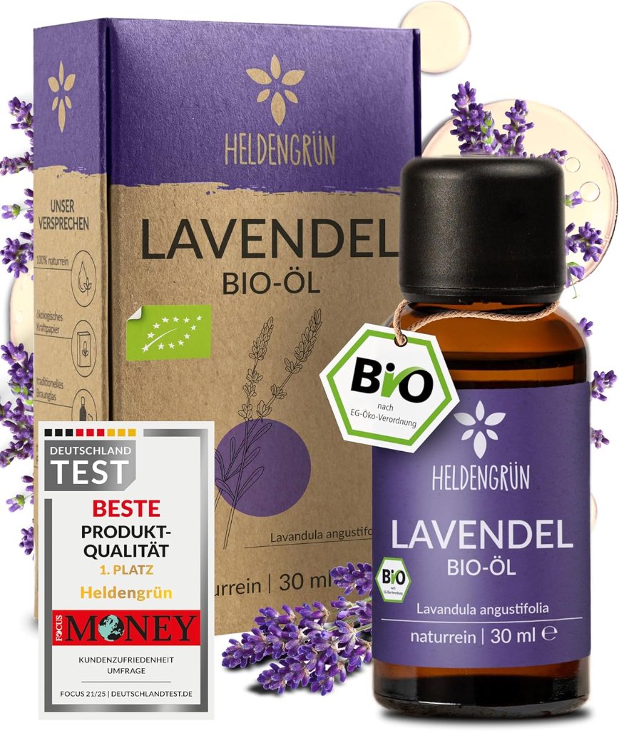 Heldengrün Heldengrün Lavendel Bio-Öl 30 ml – naturrein & zertifiziert