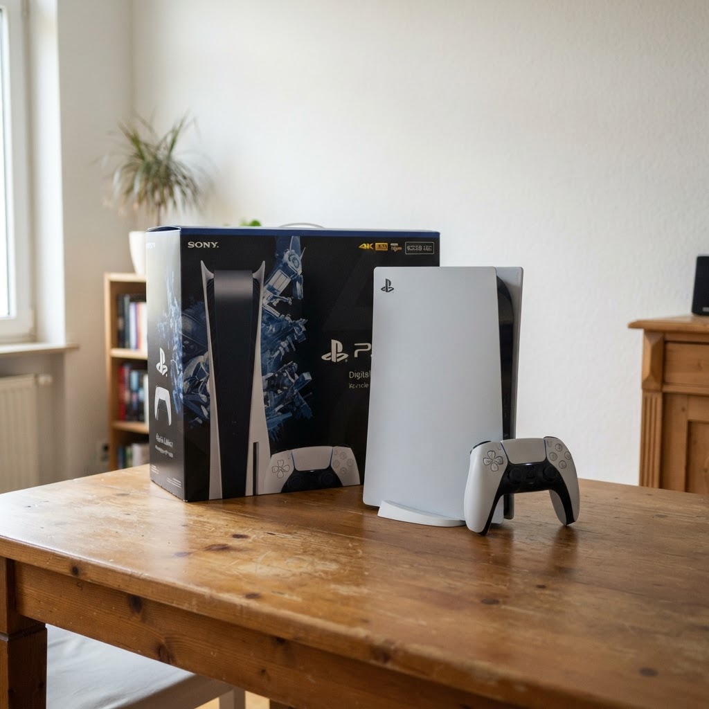 Sony PS5 Digital Edition, kaum genutzt, mit OVP
