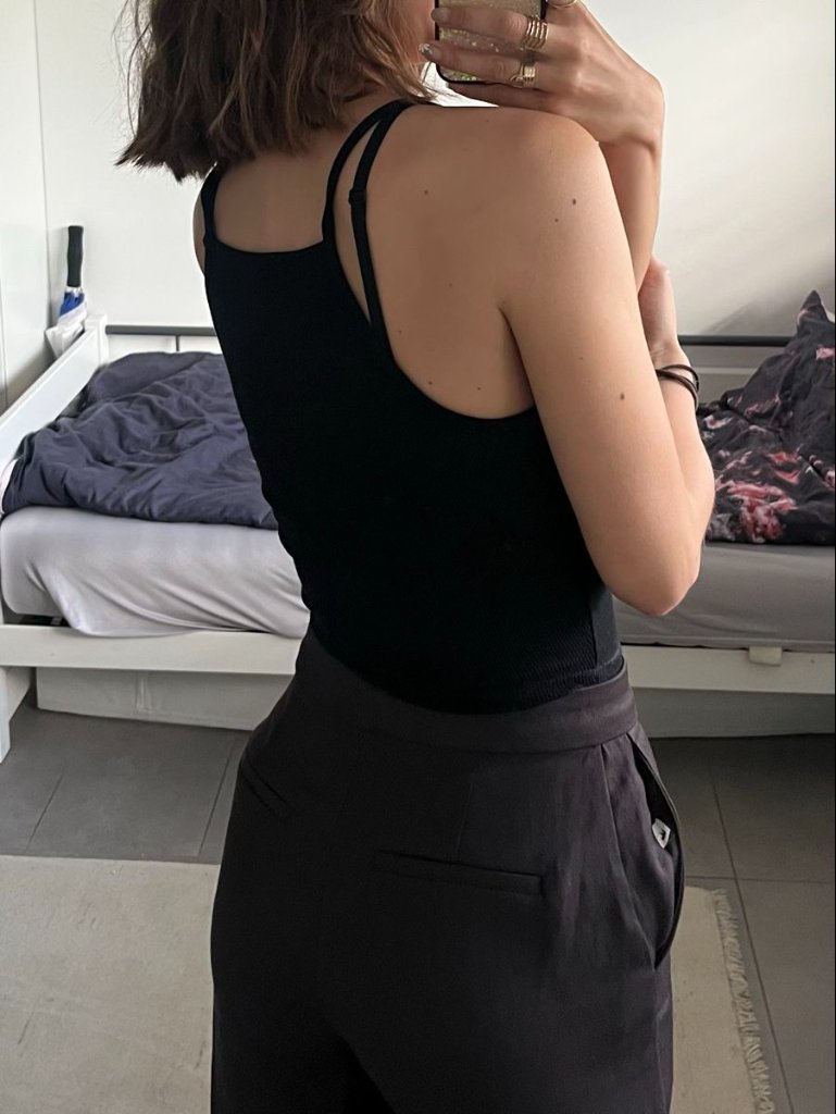 Bershka Bershka Sommertop Gr. S – schwarz mit Trägern Size S