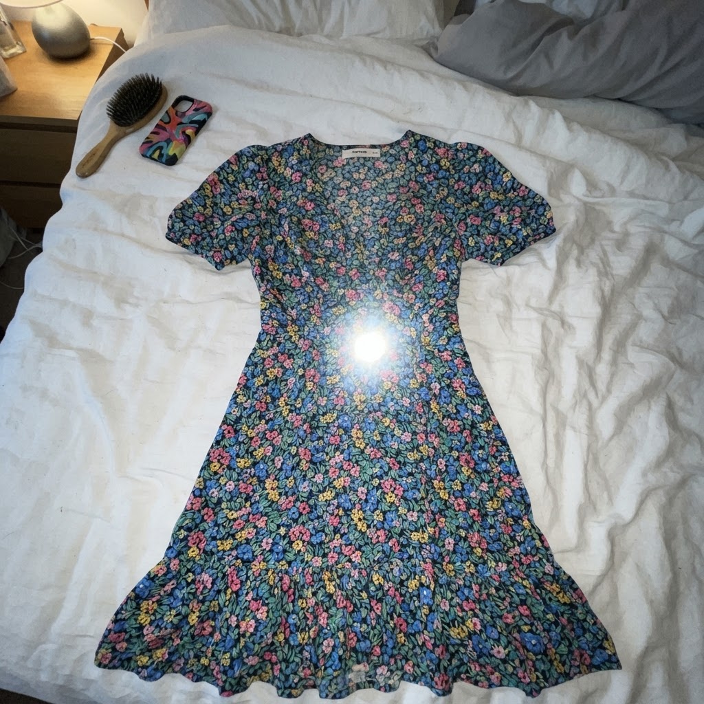 Mango Mango Sommerkleid Geblümt Midi Gr. 38 Size 38