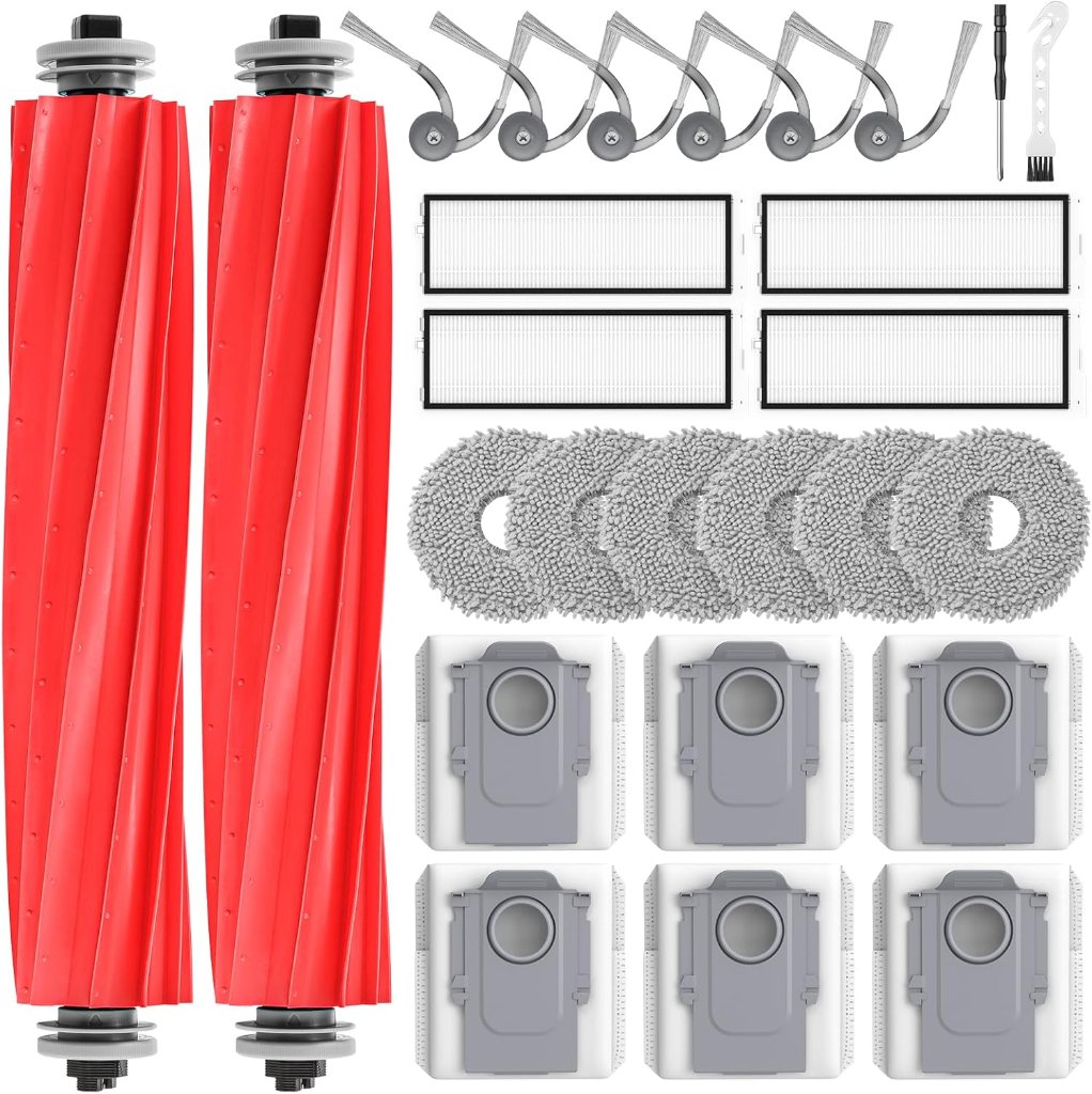 Roborock Zubehör-Set für Roborock Q Revo – 26-teilig (Bürsten, Filter, Wischpads, Staubbeutel)