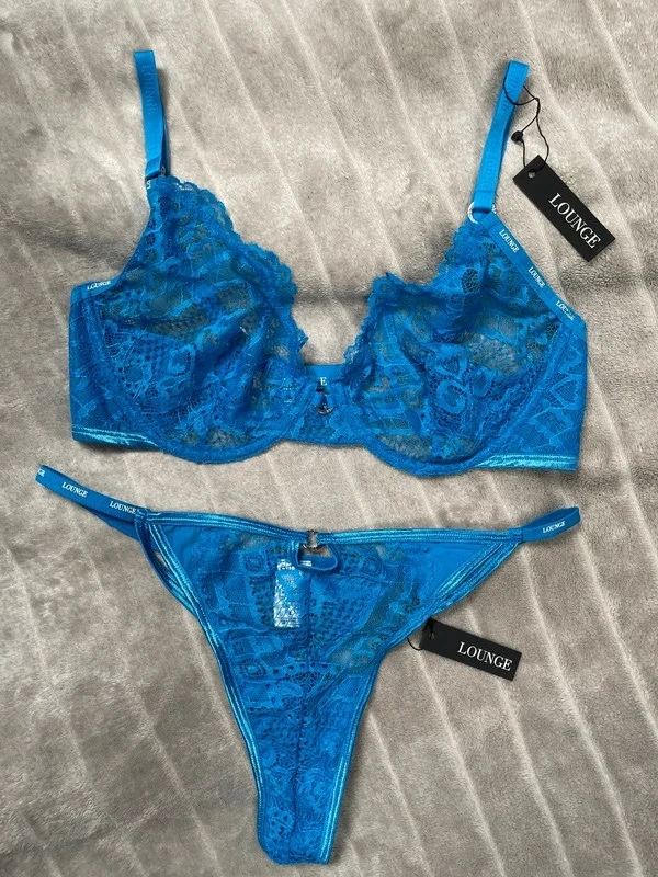 Lounge LOUNGE Dessous-Set Blau, NEU mit Etikett, Gr. M Size M