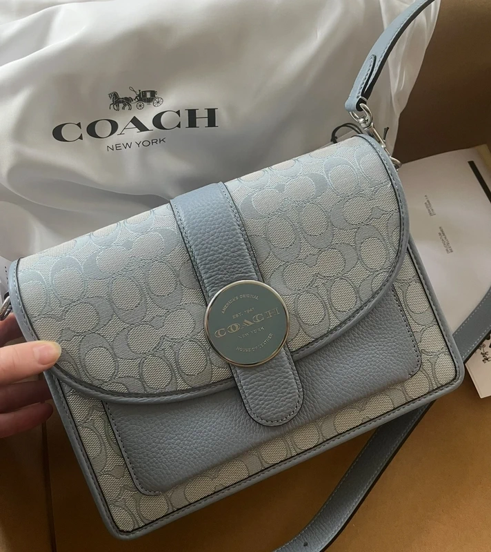 Coach Coach Signature Umhängetasche hellblau – wie neu
