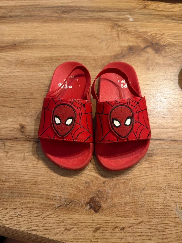 Ohne Marke Spiderman Badelatschen Rot, Kindergröße 24/25 Size 24