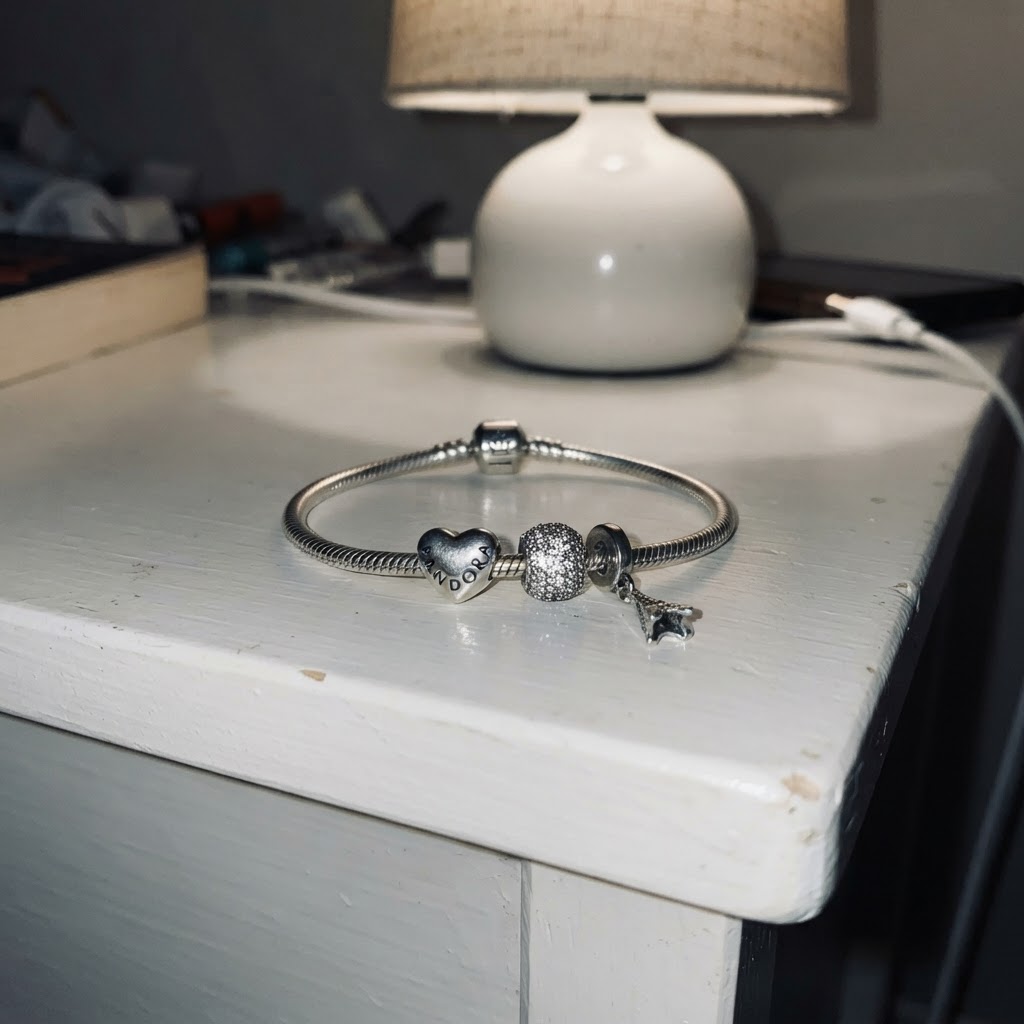 Pandora Pandora Armband Silber mit 3 Charms Size 19cm
