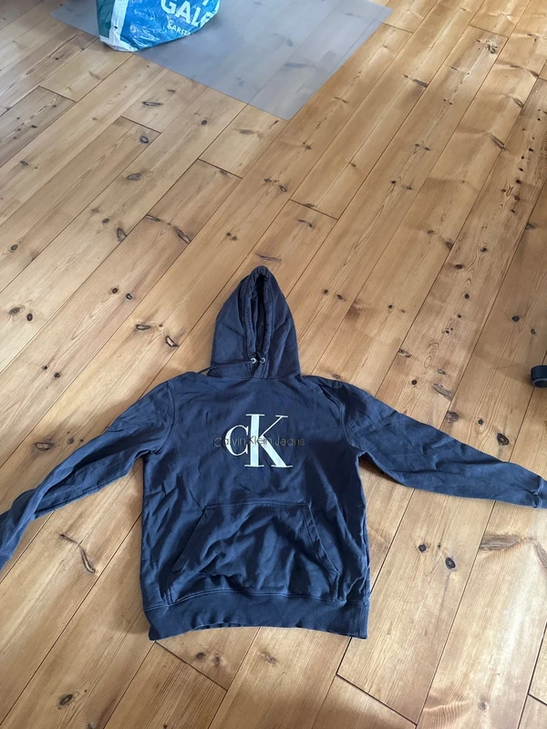Calvin Klein Calvin Klein Jeans Hoodie Dunkelblau mit großem Logo, Gr. M Size M