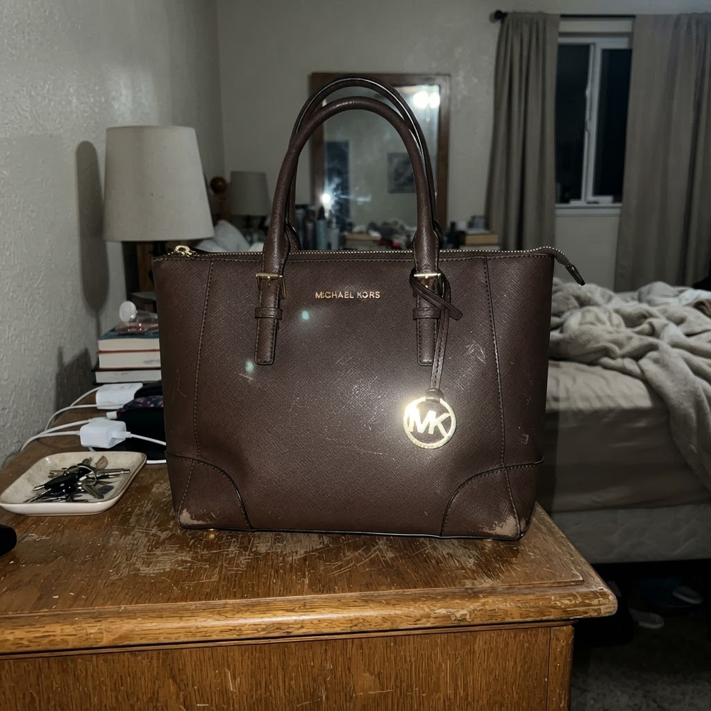 Michael Kors Michael Kors Handtasche Braun Saffiano-Leder