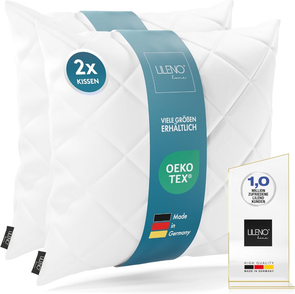 LILENO home LILENO home Füllkissen 40x40 cm, 2er-Pack – Made in Germany