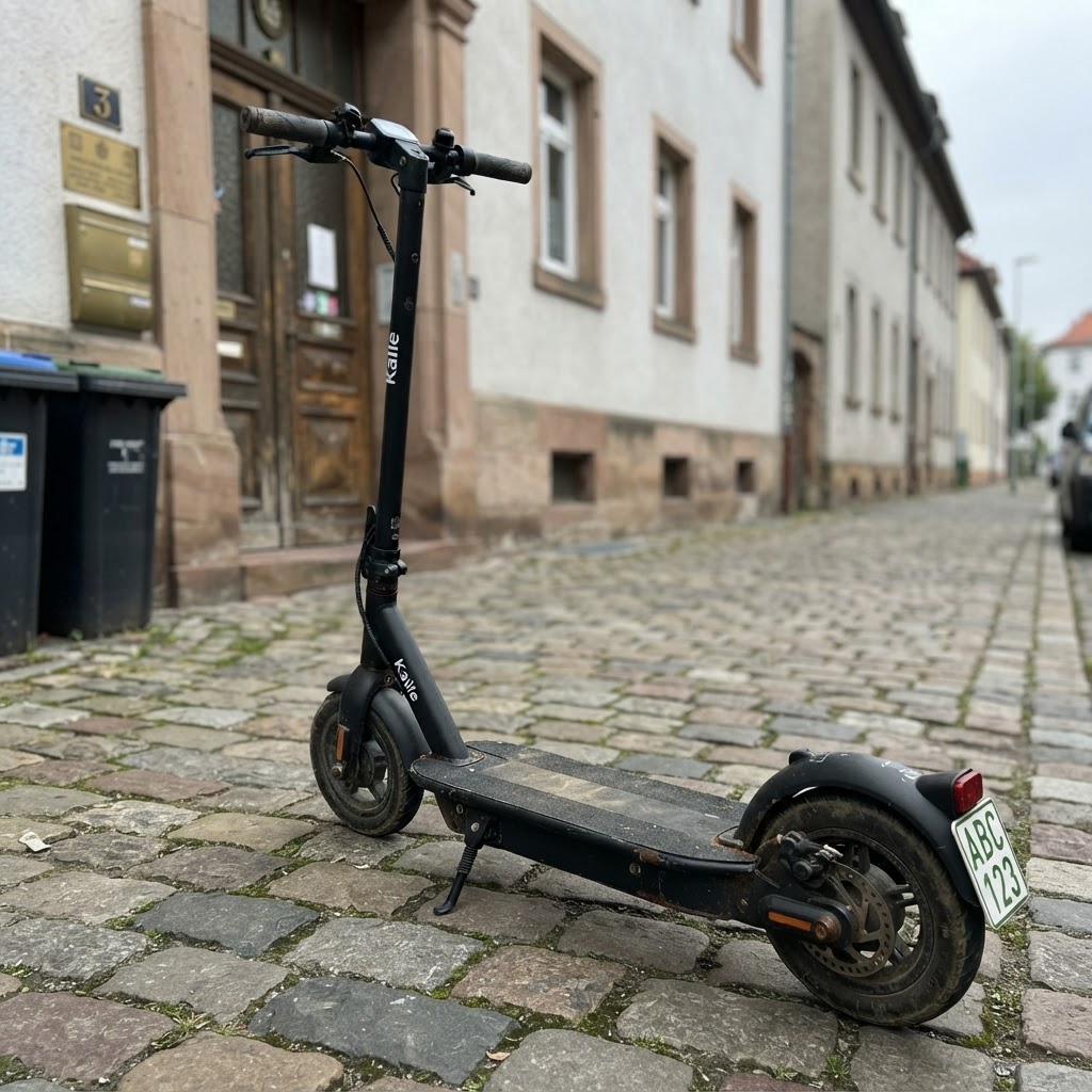 Trittbrett Trittbrett Kalle – robuster City-Scooter, Preis gesenkt