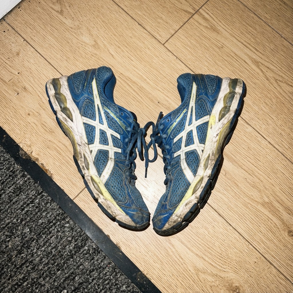 Asics Asics Gel Laufschuhe Blau/Weiß Gr. 44,5 Size 44