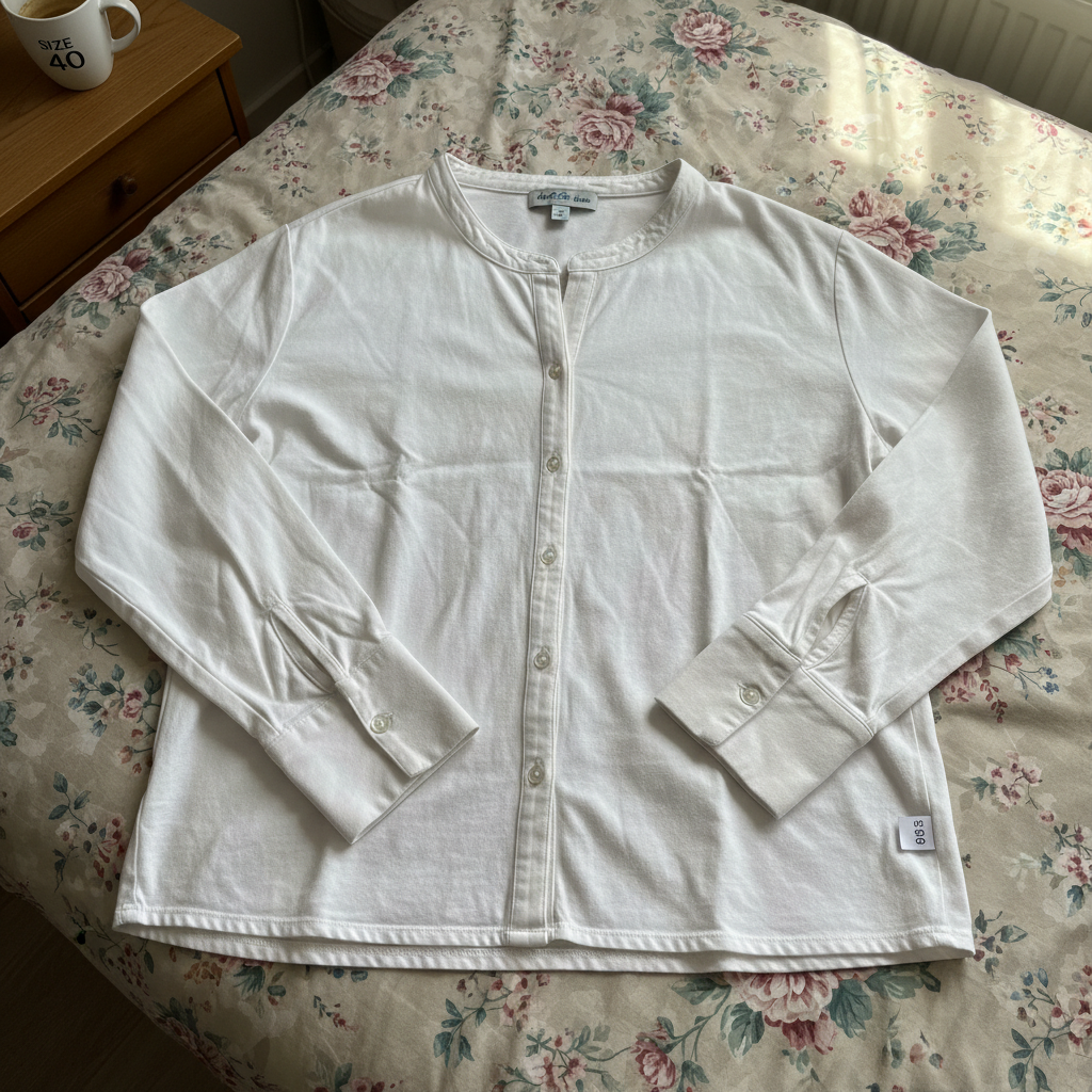 H&M H&M Bluse Weiß Langarm Gr. 40