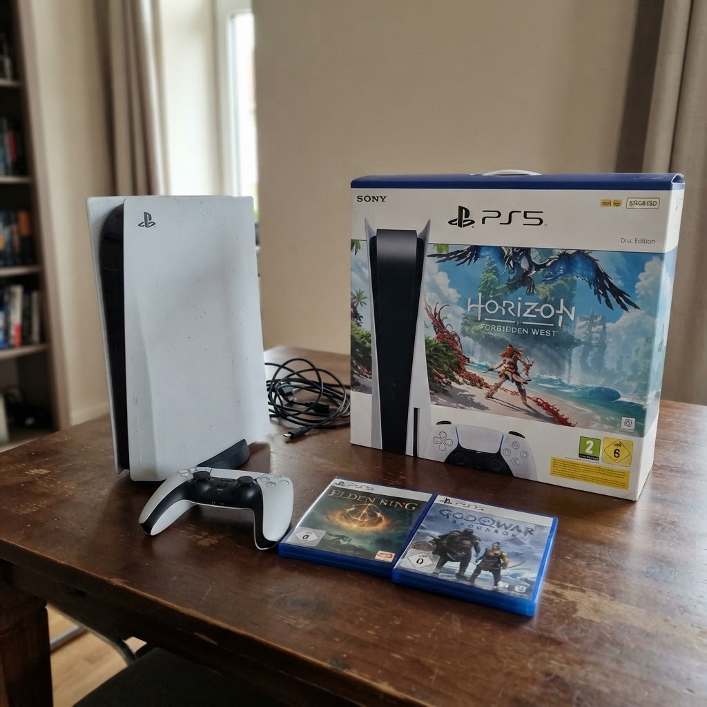 Sony PS5 Disc Edition mit OVP und 2 Spielen