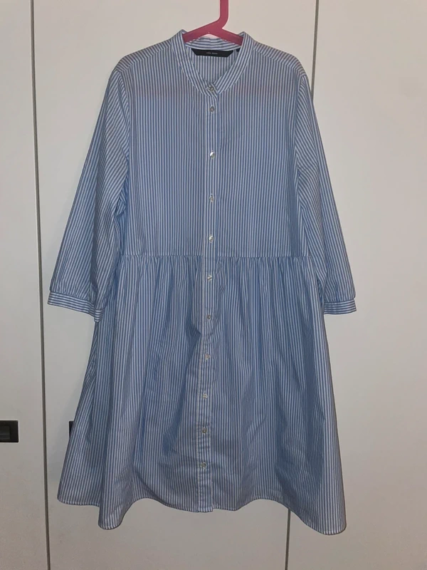Vero Moda Vero Moda Blusenkleid Gestreift Blau-Weiß Gr. XS Size XS