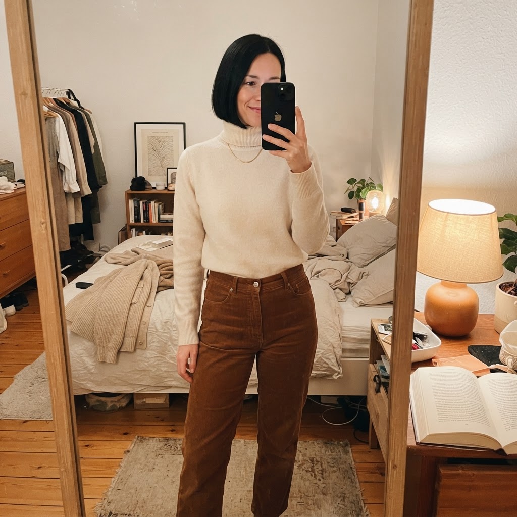 & Other Stories Cordhose rostbraun Size 38