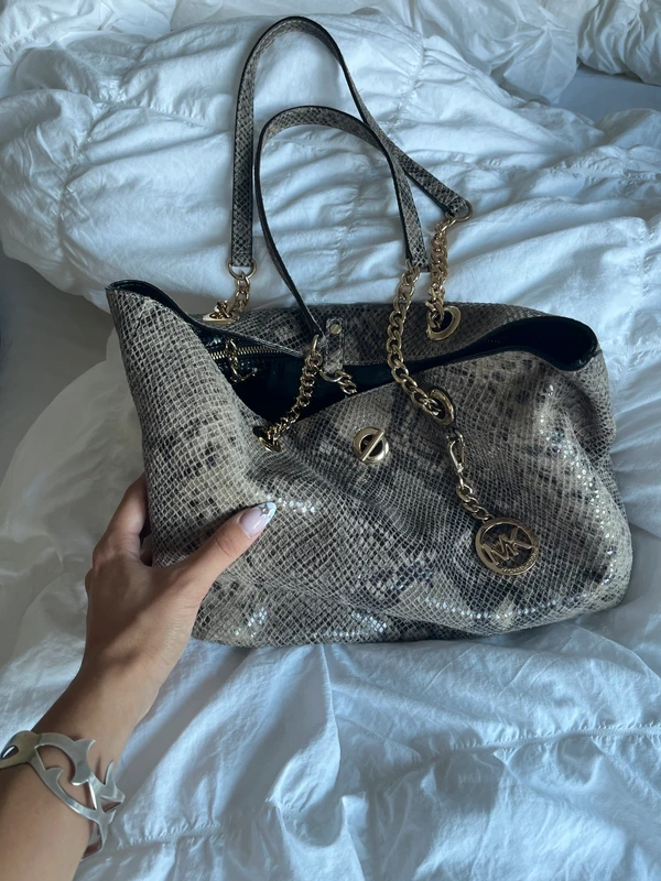 Michael Kors Michael Kors Shopper Schlangenprint Beige/Gold