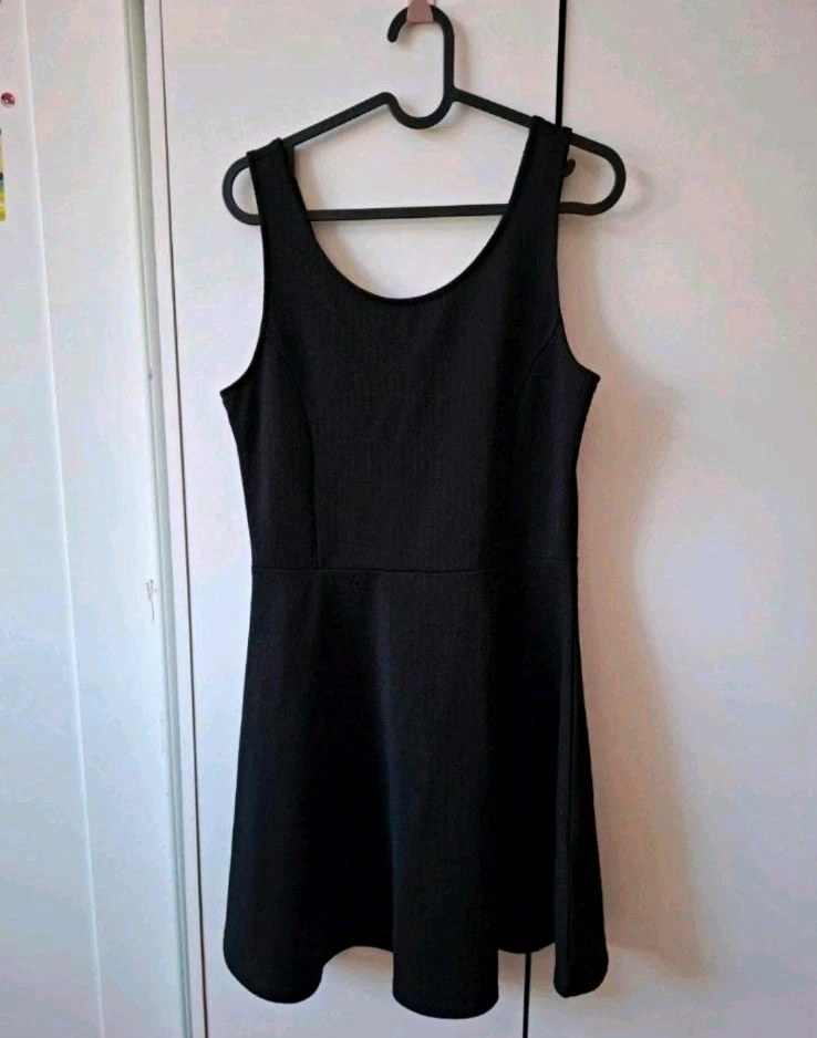 H&M H&M Skaterkleid Schwarz, ärmellos, Gr. L Size L