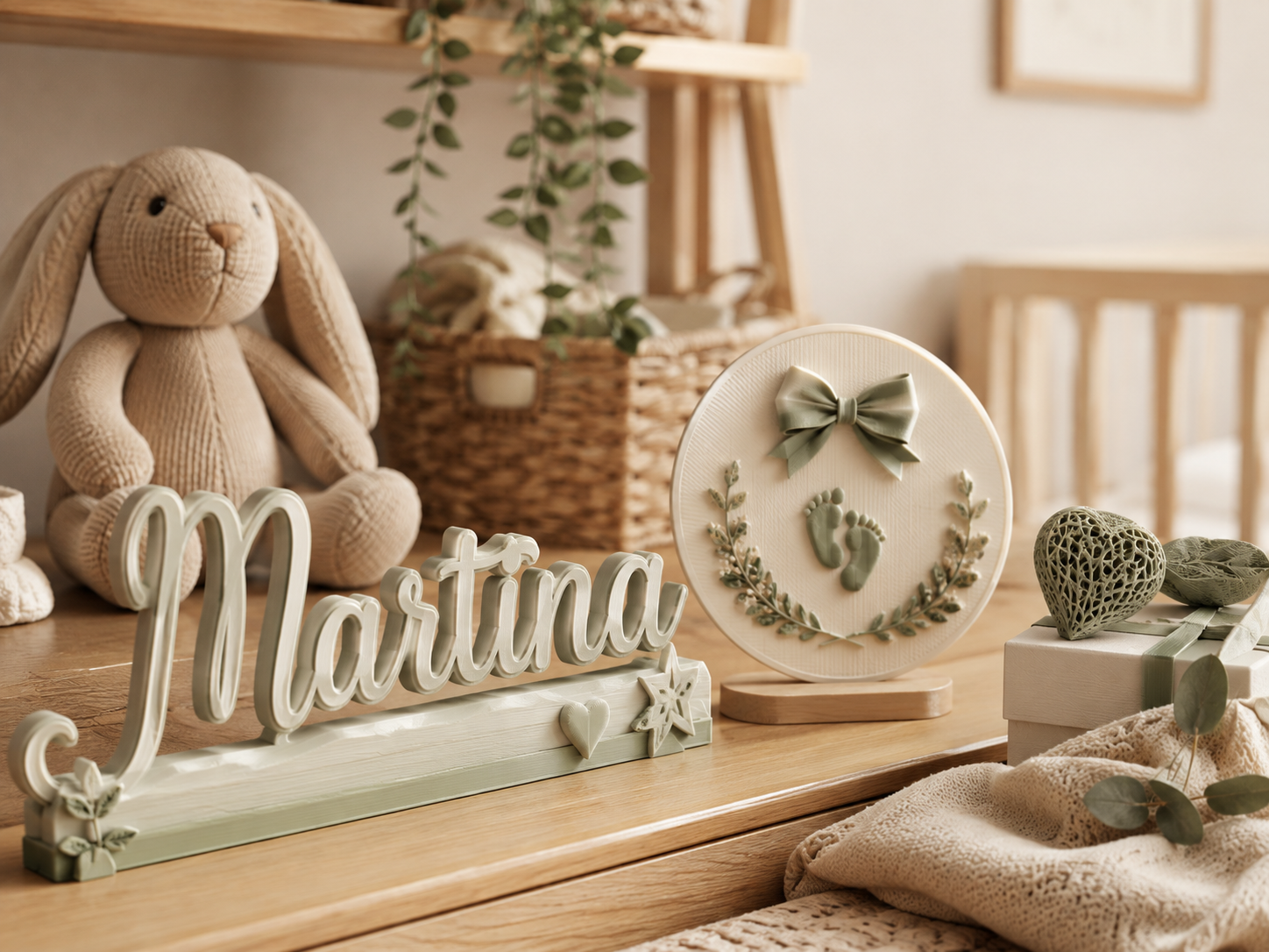 Detalles para bebé — impresión 3D personalizada SSM CREA Pontevedra