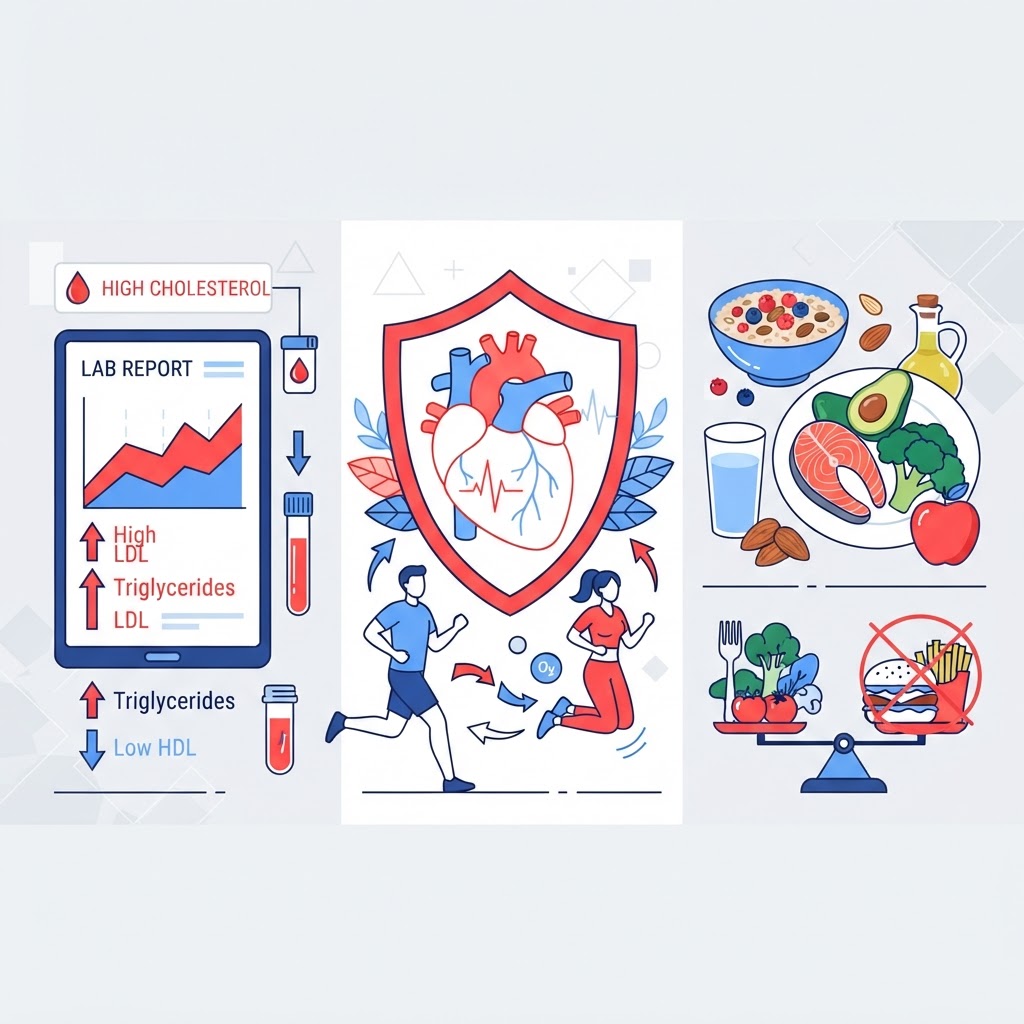 Cholesterol levels and heart health