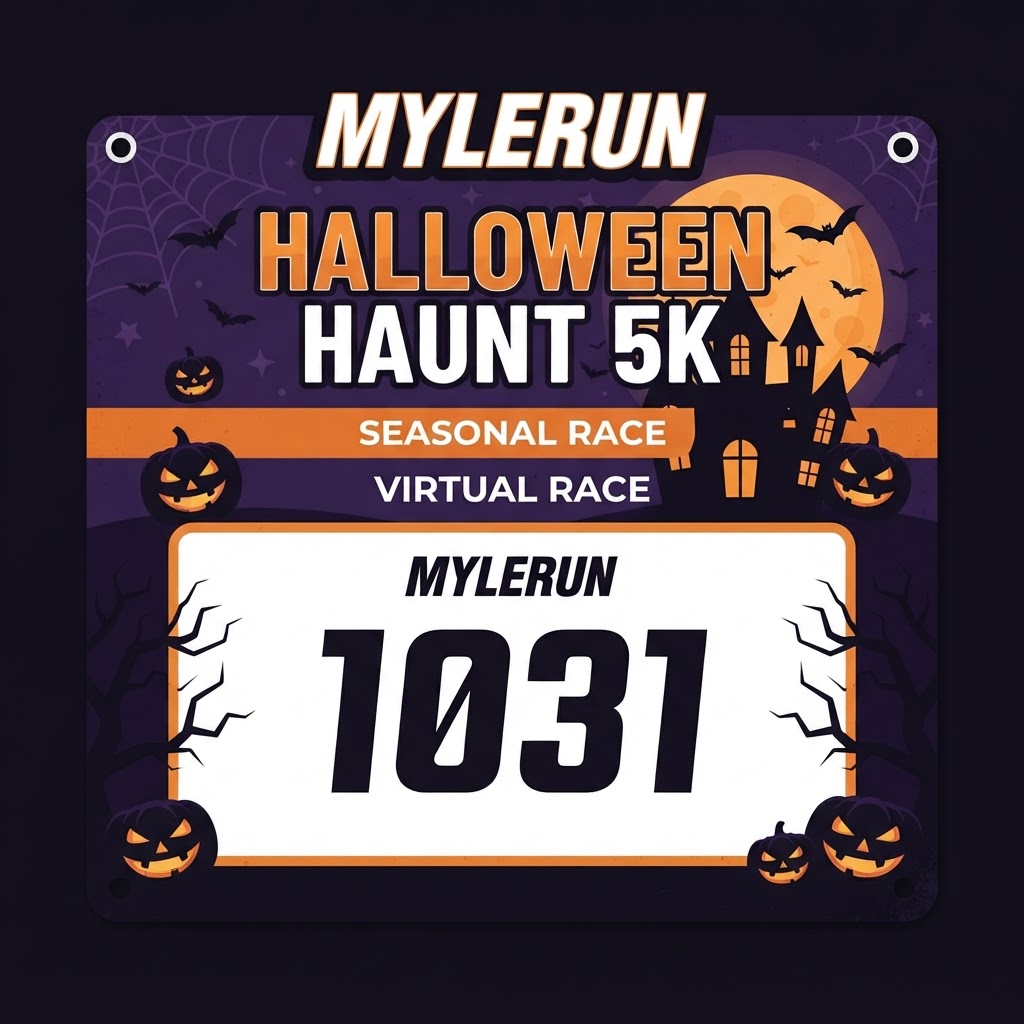Themed race bib