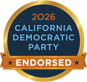 Endorsed by California Democratic Party