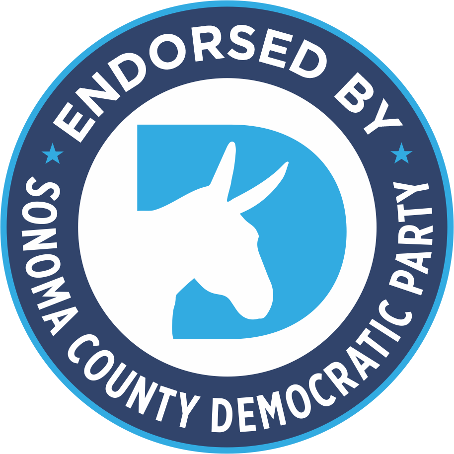 Endorsed by Sonoma County Democratic Party