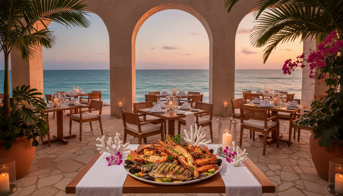Restaurante da Corais do Maragogi Pousada com vista para o mar