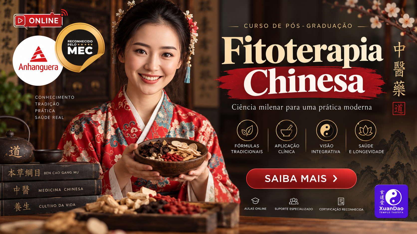 Pós-graduação em Fitoterapia da Medicina Chinesa