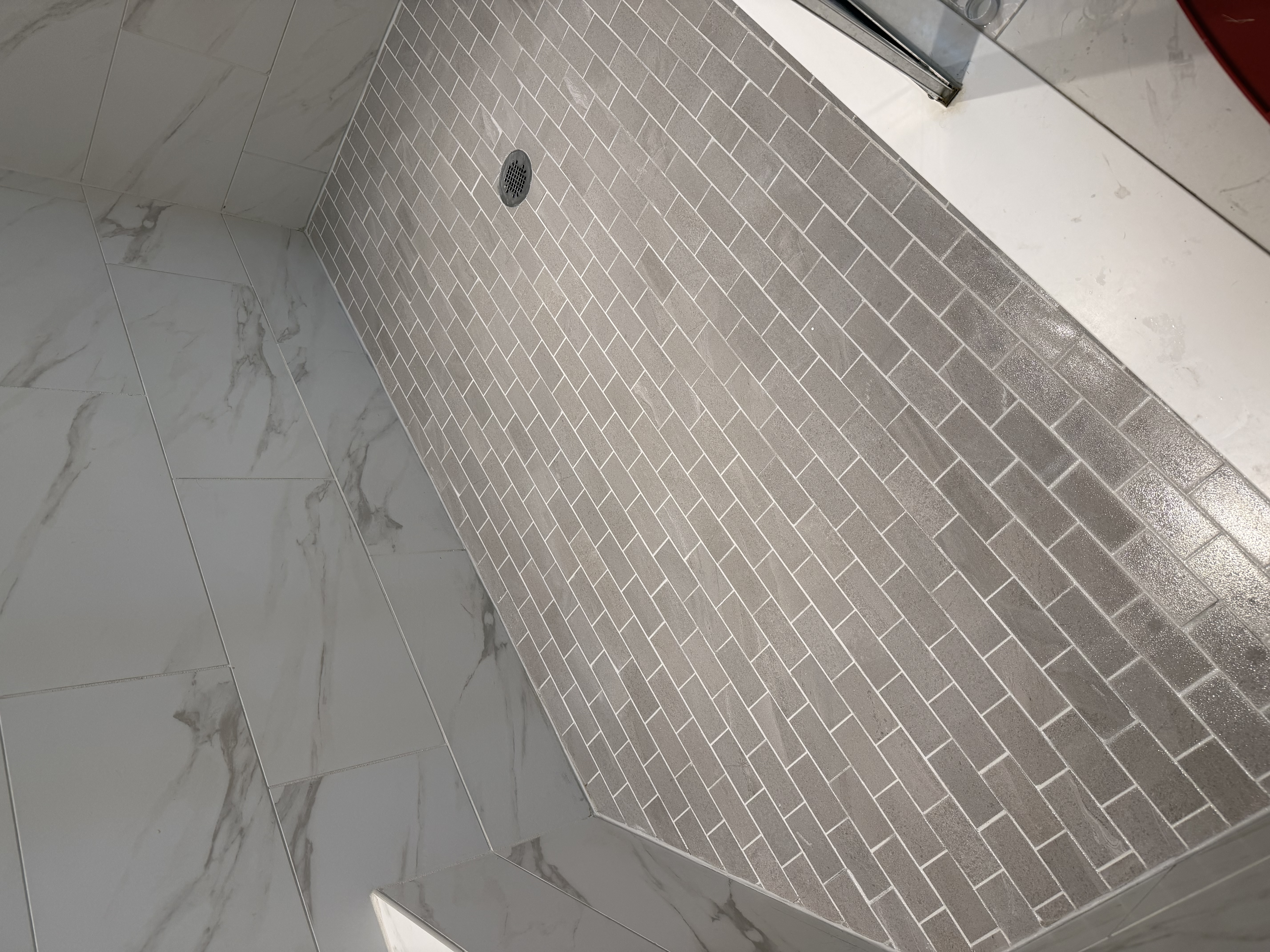 Shower Pan Grout Color Sealing — Epperson Lagoon, Wesley Chapel