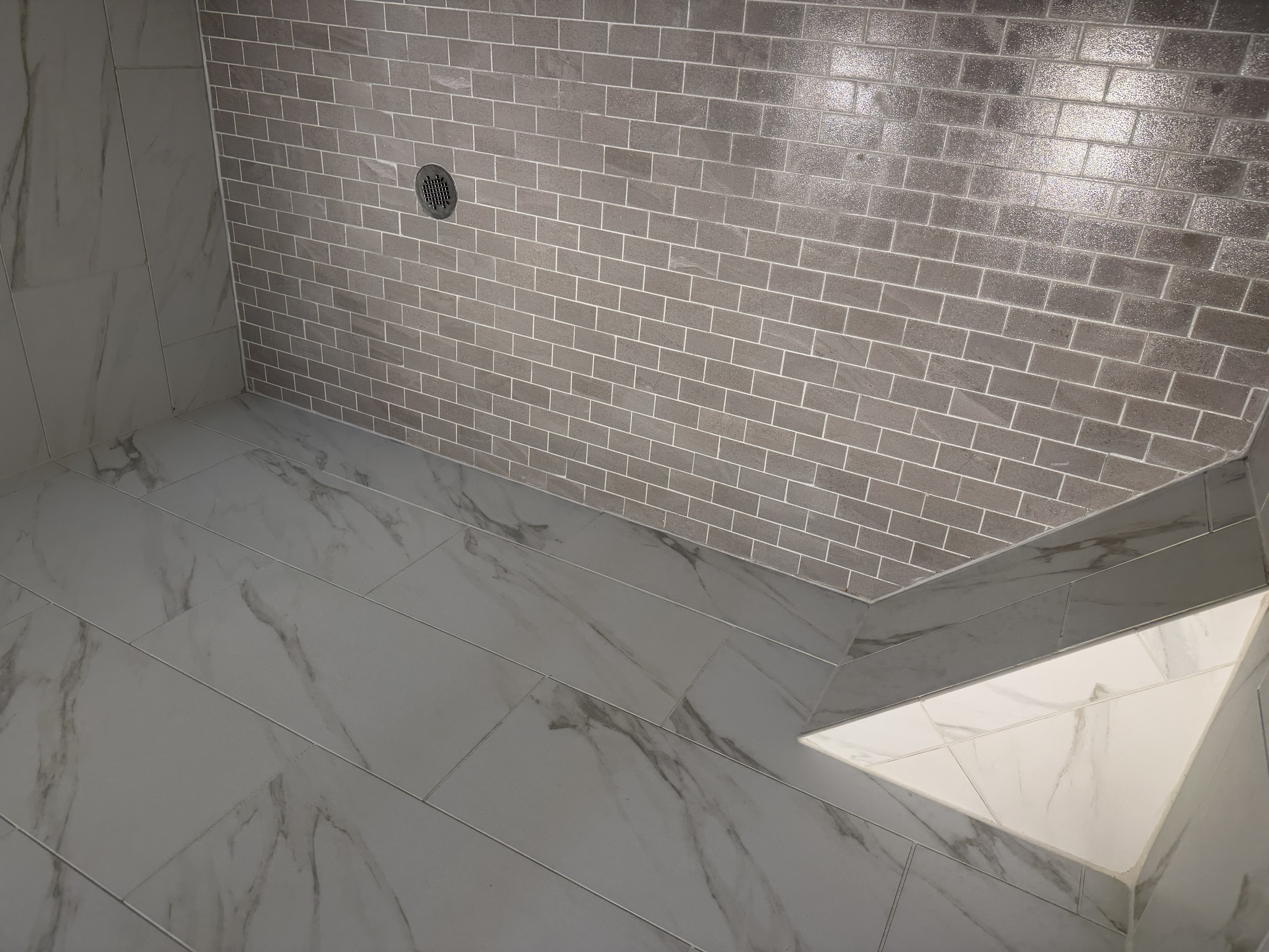 Shower Pan Grout Color Sealing — Epperson Lagoon, Wesley Chapel photo 3