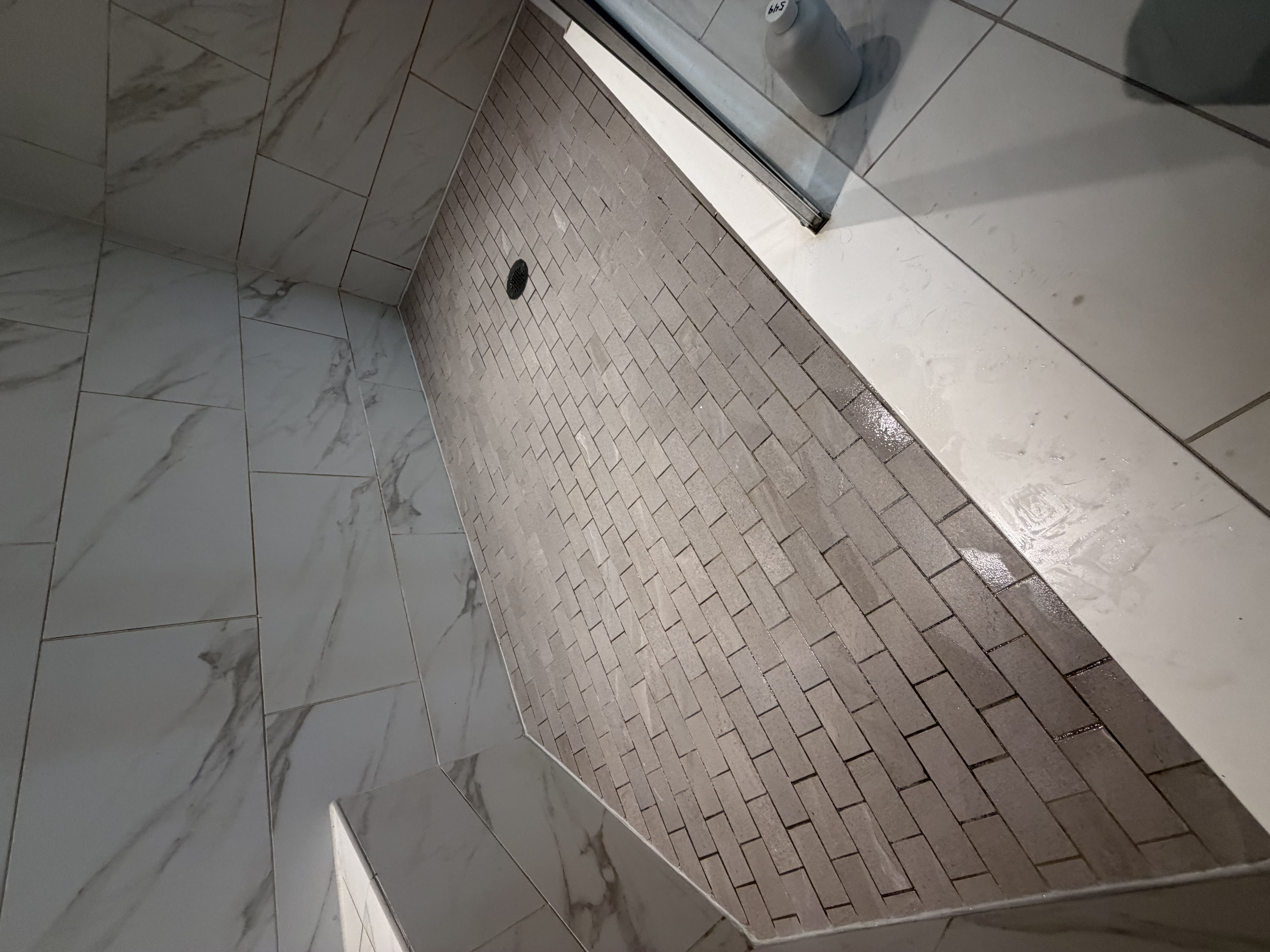 Shower Pan Grout Color Sealing — Epperson Lagoon, Wesley Chapel photo 2