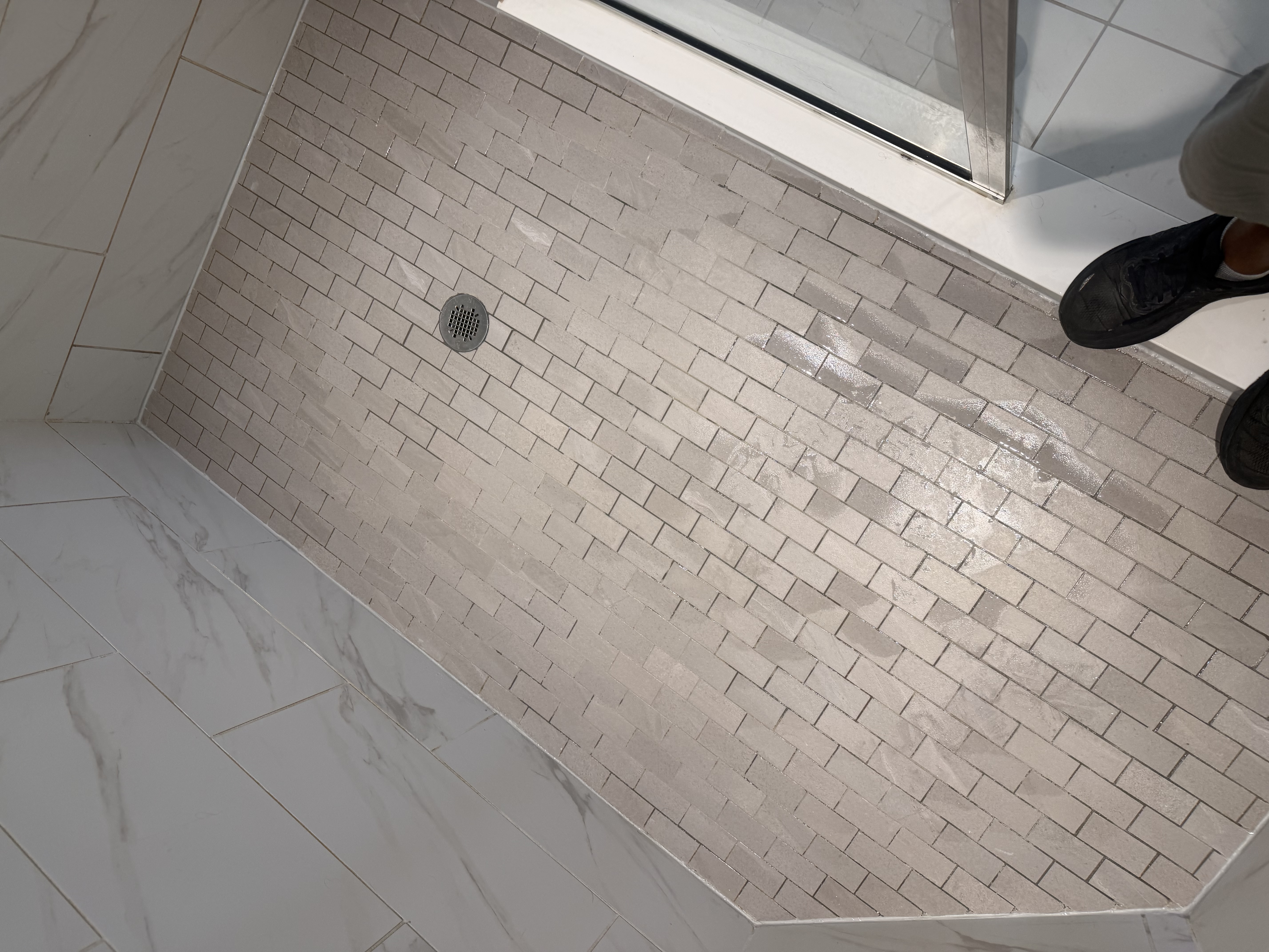 Shower Pan Grout Color Sealing — Epperson Lagoon, Wesley Chapel photo 4