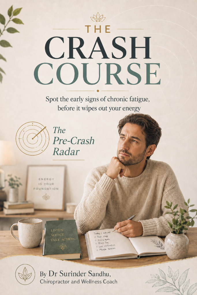 The Crash Course — Energy & Fatigue educational guide cover