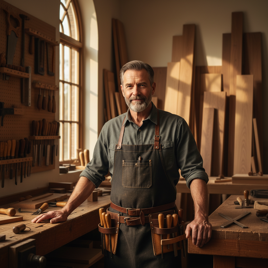 Master carpenter at work in the Retro Restoration workshop