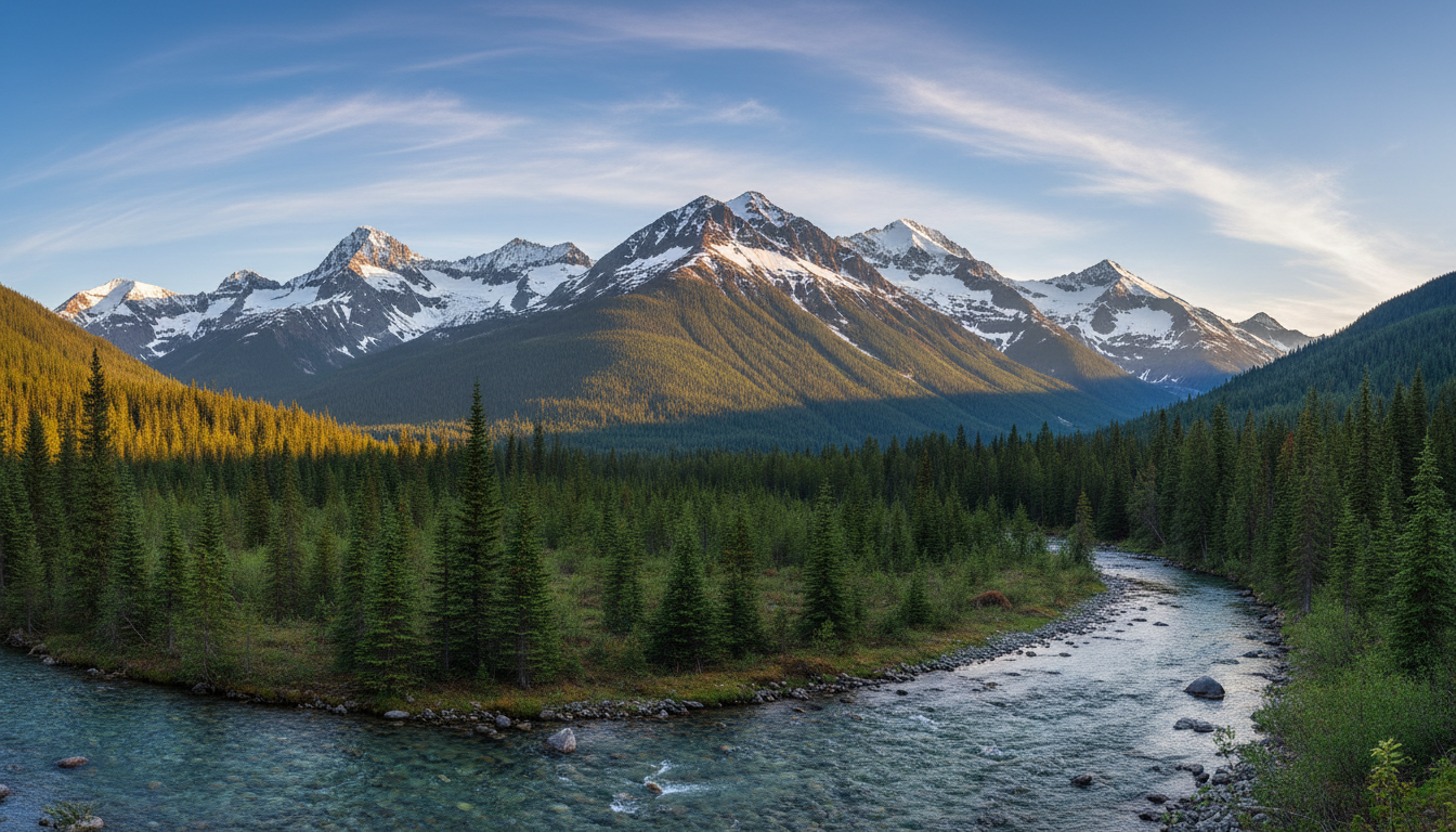 Pristine British Columbia Rocky Mountain wilderness