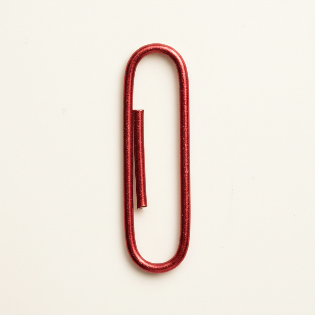 The original red paperclip that started it all