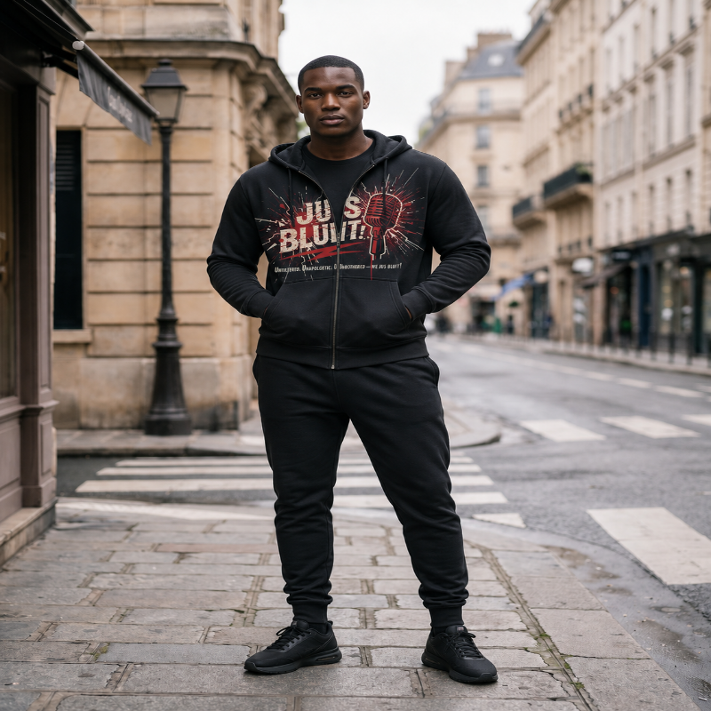 Jus Bluit! Zip Hoodie — Full Set