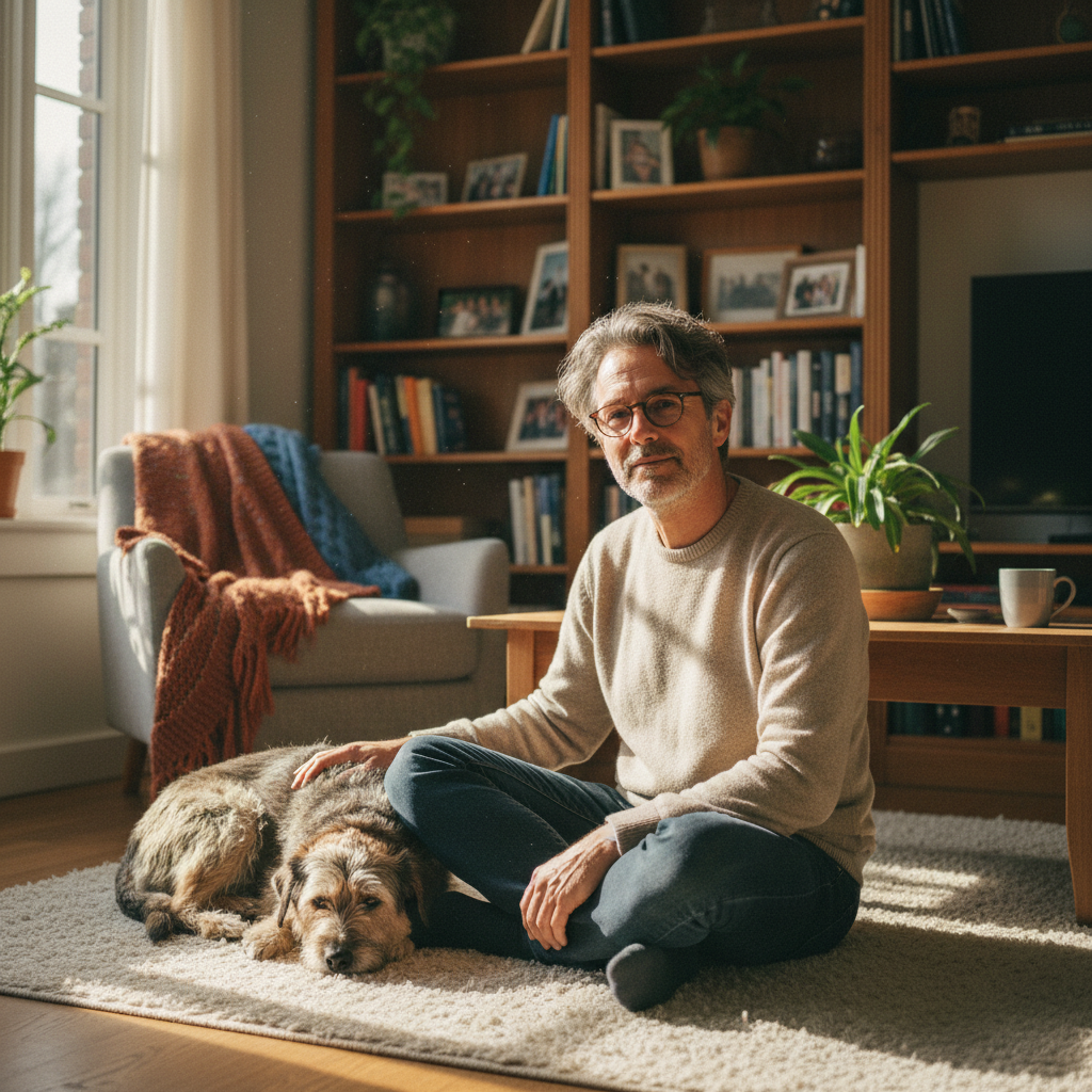 What Adopting a Senior Dog at 54 Taught Me About Slowing Down