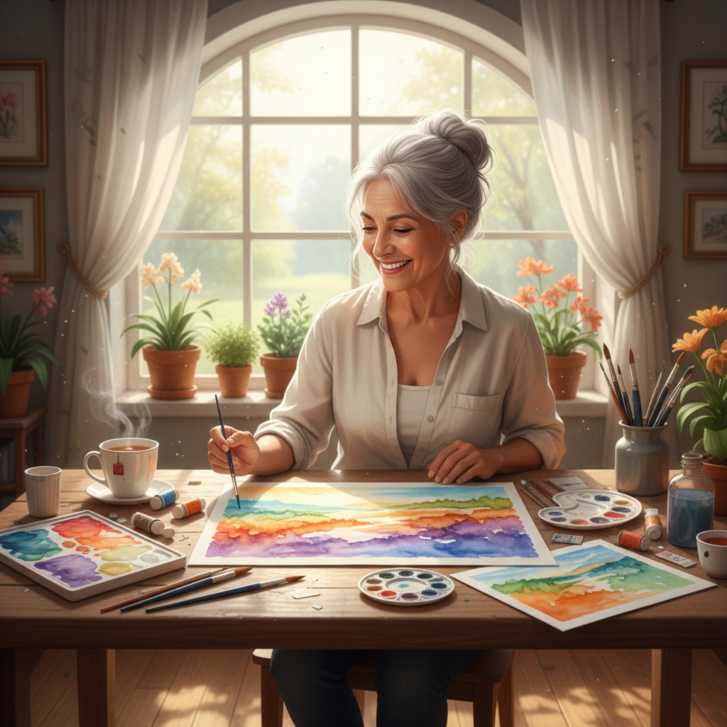 At 67, I Picked Up a Paintbrush for the First Time — Here's What Nobody Told Me About Starting Art Late
